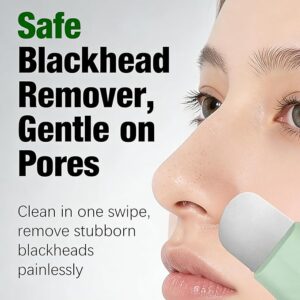 Blackhead Remover Tool, Silicone Face Scraper for Deep Cleansing, Skin Scrubber Face Spatula, Nose Blackhead Remover, Skin Care Tool for Men and Women (Green)