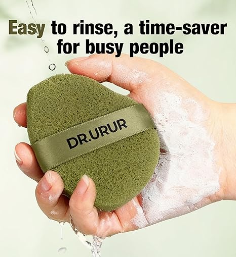 Facial Sponge,Soft Cleansing Puff for Face Wash, Reusable Makeup Remover Pad for Daily Cleansing - Image 4